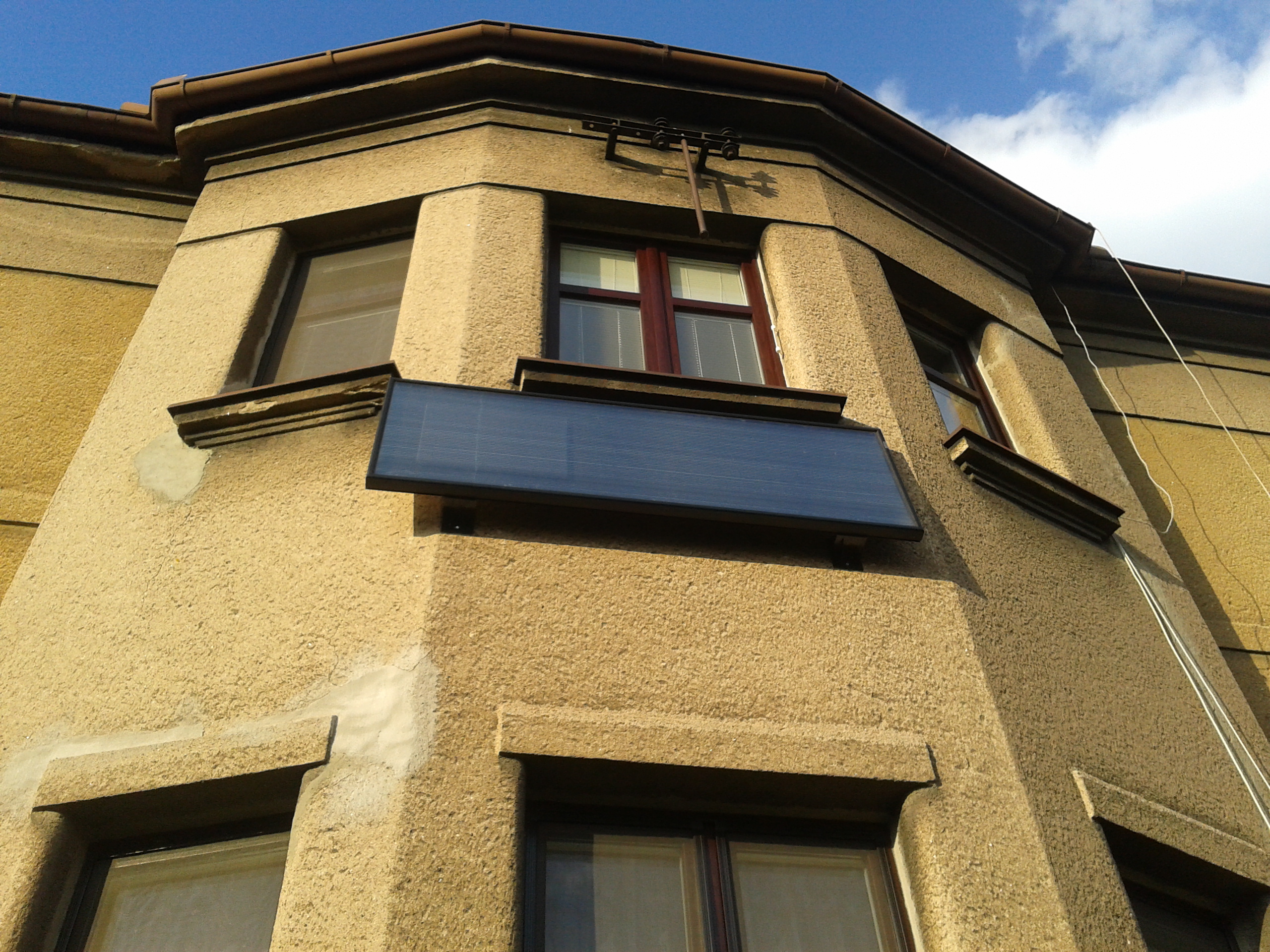 SolarVenti na vícepatrovém domě