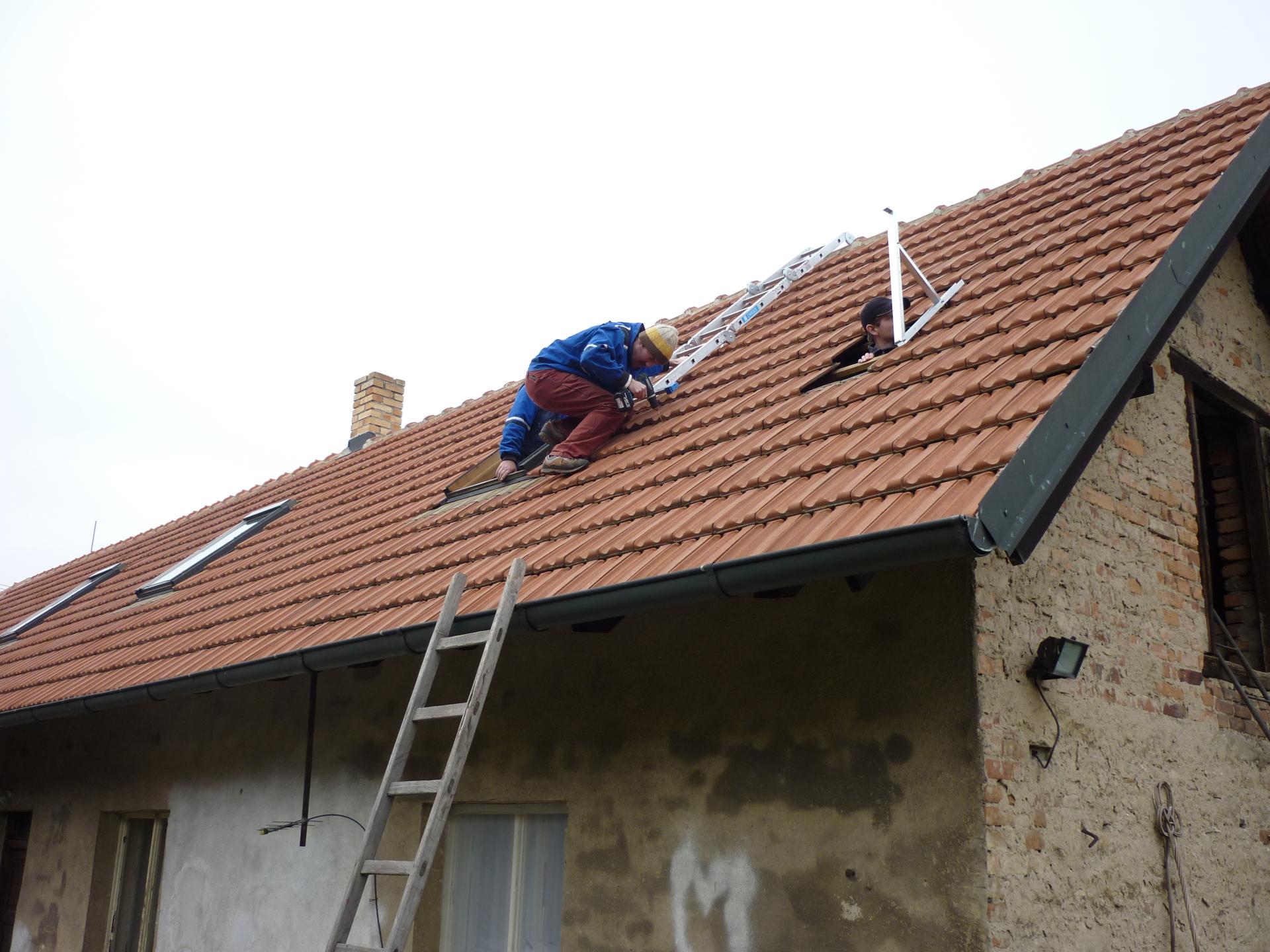 Montáž na střechu - panely SV7/SV14